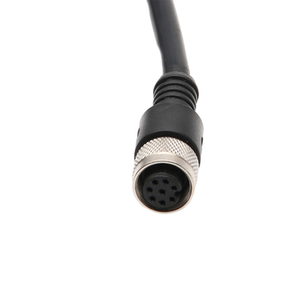 Kabel elektryczny pod kątem prostym z wodoodpornym złączem M12 2-pinowym 3-pinowym 4-stykowym IP67