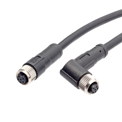 IP67 Wodoodporny kabel Kabel łączący M8 5-pinowy żeński listwa osłonowa Kable z płaszczem z PVC Skuter elektryczny