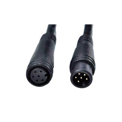 3 stopy długości męski na żeński M8 6pin wodoodporny rowerowy kabel pozycjonujący GPS kurtka z PVC