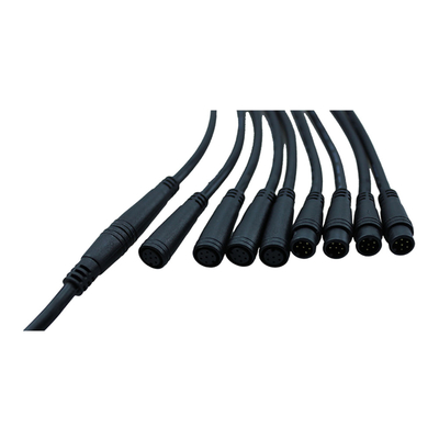3 stopy długości męski na żeński M8 6pin wodoodporny rowerowy kabel pozycjonujący GPS kurtka z PVC