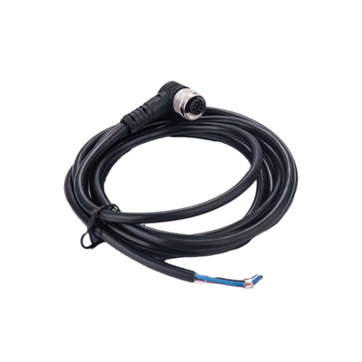 Metalowa śruba Kabel Phoenix M12 o długości 100 cm męski na żeński czarny z osłoną z PVC