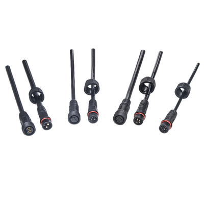 Czarny kolor M14 M21 Wodoodporny kabel zasilający Męski na żeński płaszcz z PVC