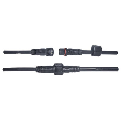 Czarny kolor M14 M21 Wodoodporny kabel zasilający Męski na żeński płaszcz z PVC