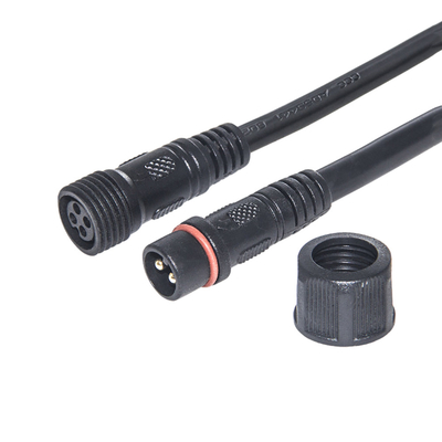 Czarny kolor M14 M21 Wodoodporny kabel zasilający Męski na żeński płaszcz z PVC