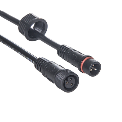 Czarny kolor M14 M21 Wodoodporny kabel zasilający Męski na żeński płaszcz z PVC