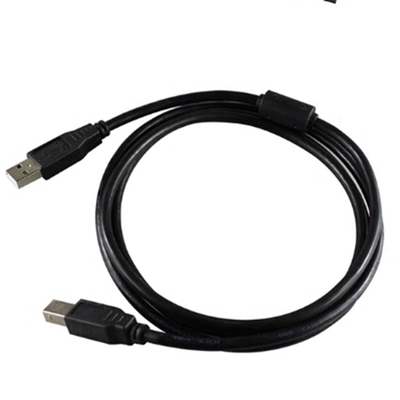 Czarny szybki kabel USB, męski na żeński przewód USB 2.0 do drukarki