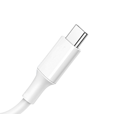 Kabel szybkiego ładowania USB C do C w kolorze białym z płaszczem z PVC 20V 3A 60W