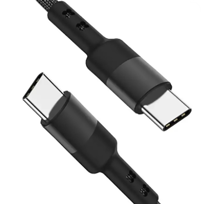 Nylonowy pleciony kabel USB C o długości 3 stóp w kolorze czarnym do tabletu laptopa