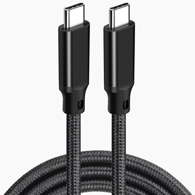 Nylonowy pleciony kabel USB C o długości 3 stóp w kolorze czarnym do tabletu laptopa