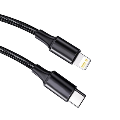 Kabel USB do szybkiego ładowania w kolorze czarnym z oplotem nylonowym Szybkość transferu 10 Gb / s