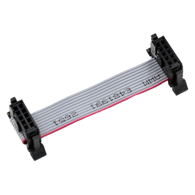 Zespoły kabli IDC w kolorze szarym 10P, płaski kabel płaski o rozstawie 2,54 mm
