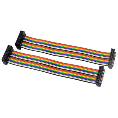 Zespoły kabli IDC w kolorze tęczy, kabel taśmowy 2 mm Pitch 40 Pin 50 Pin 60 Pin
