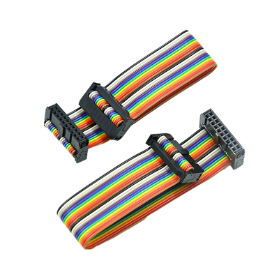 Zespoły kabli IDC w kolorze tęczy, kabel taśmowy 2 mm Pitch 40 Pin 50 Pin 60 Pin