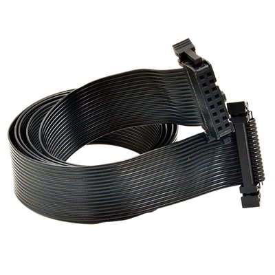 Czarny kolor Płaski 40-pinowy kabel taśmowy IDC o rozstawie 2,54 mm do komputerów samochodowych