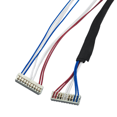 Wiązka przewodów IDC o rozstawie 1,0 mm AWG30 Gauge ze złączem JST SSR IDC