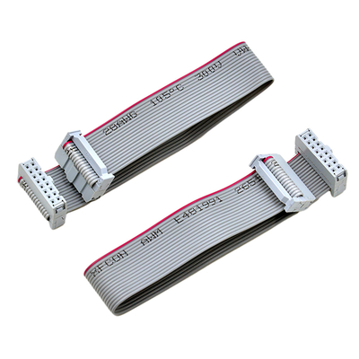 Dwurzędowy płaski kabel taśmowy IDC 2,54 mm UL2651 Typ 28AWG Wtyk męski