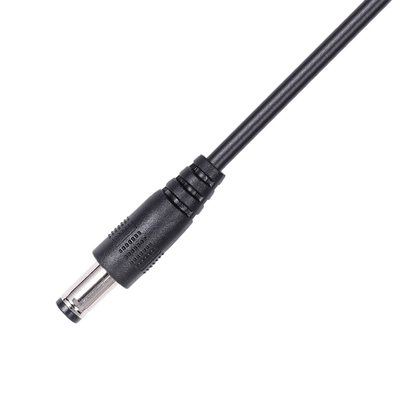 Męskie i żeńskie zespoły kabli zasilających z odciążeniem DC 5,5 mm x 2,1 mm Barrel Jack