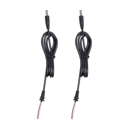 Męskie i żeńskie zespoły kabli zasilających z odciążeniem DC 5,5 mm x 2,1 mm Barrel Jack