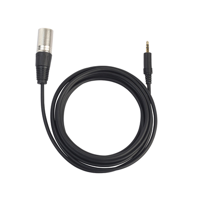 Dostosowany kabel spiralny 3,5 mm Jack 7-pinowy XLR męski na żeński 3-pinowy XLR do audio wideo