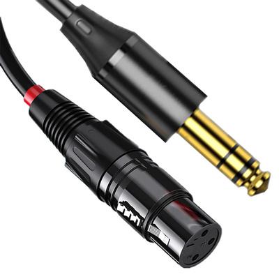 Dostosowany kabel spiralny 3,5 mm Jack 7-pinowy XLR męski na żeński 3-pinowy XLR do audio wideo
