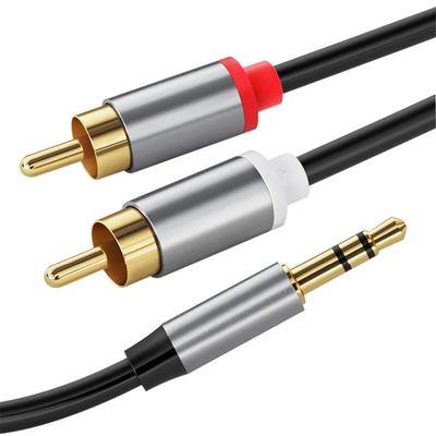 Kolorowe kable audio wideo, kable stereo Jack 2 Rca 3,5 mm Cyfrowy na męski do samochodu