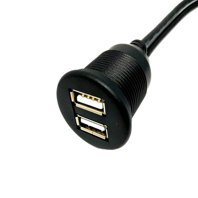 Wodoodporny kabel USB 2.0 z podwójnym portem USB 1 metr do motocykla samochodowego