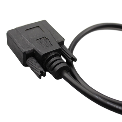 Niestandardowe zespoły kabli RS232 Overmolding DB9 żeńskie na USB 2.0 B typu męskiego