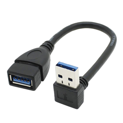 2.4A Kabel USB do ładowania danych, prawy górny dół lewy przedłużacz kabla zasilającego