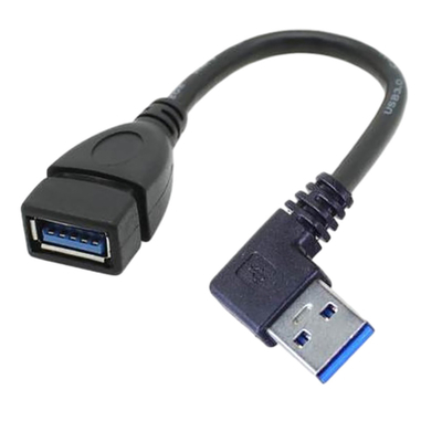 2.4A Kabel USB do ładowania danych, prawy górny dół lewy przedłużacz kabla zasilającego