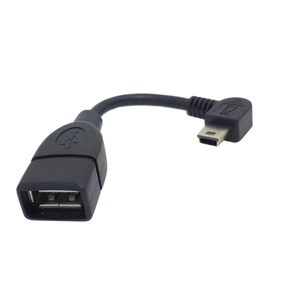 Kabel USB do ładowania danych Mini OTG A żeński na B męski do samochodu MP3 MP4
