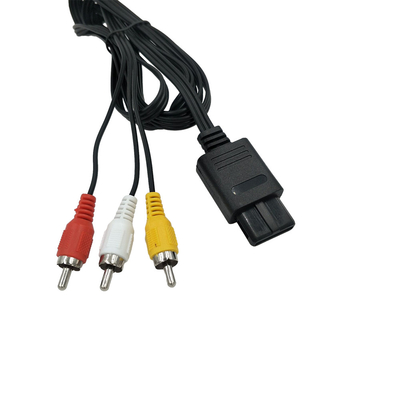 Kabel audio-wideo Gamecube o długości 6 stóp, przewód kompozytowy AV do konsoli Nintendo 64 N64