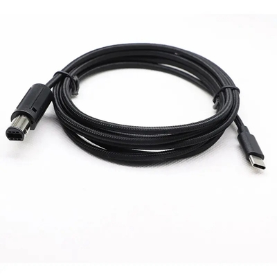 2m pleciony kabel do kontrolera Gamecube typ C USB 2.0 męski na 6-pinowy męski