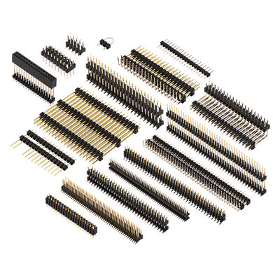 Proste złącze kątowe SMT Pin Header Typ pojedynczego podwójnego rzędu