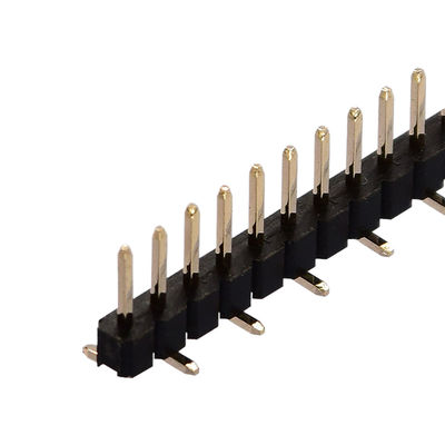 Proste złącze kątowe SMT Pin Header Typ pojedynczego podwójnego rzędu