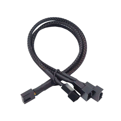 2.54mm Amp Pitch Connector Cable Assemblies Aluminium Foil Shielded Wire Harness dla wentylatora PC