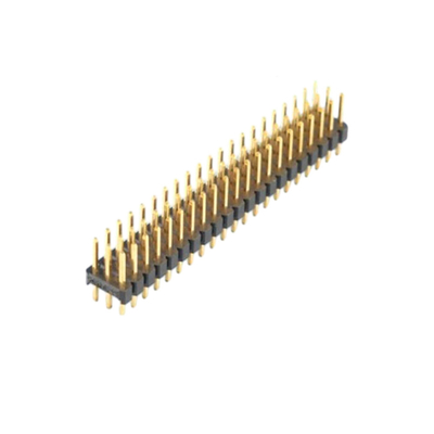 Złoty Flash PCB Connector 2,0 mm Pitch Through Hole Pin Header 2,54 mm Pitch Male