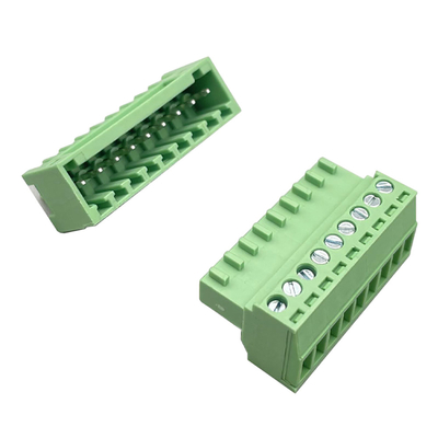 Mężczyzna Kobieta Włączający blok końcowy łącznik 3.81mm Pitch 2-16 szpilki Włącza w pionie pod kątem pionowym