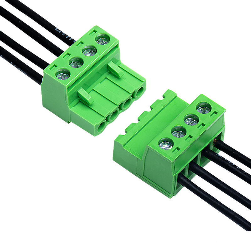 Przewód przyłączeniowy bloku zacisków PCB w kolorze zielonym XK2EDGA 5,08 MM