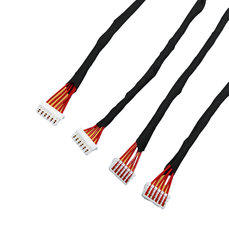 Wiązka przewodów IDC o rozstawie 1,0 mm AWG30 Gauge ze złączem JST SSR IDC