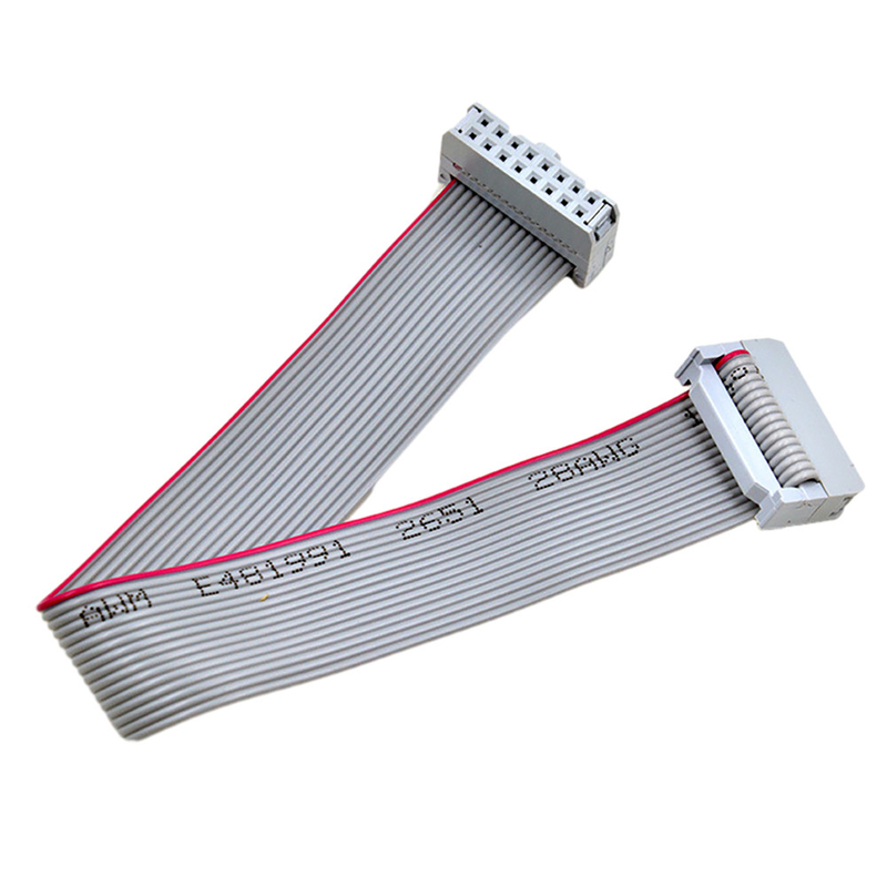 Dwurzędowy płaski kabel taśmowy IDC 2,54 mm UL2651 Typ 28AWG Wtyk męski