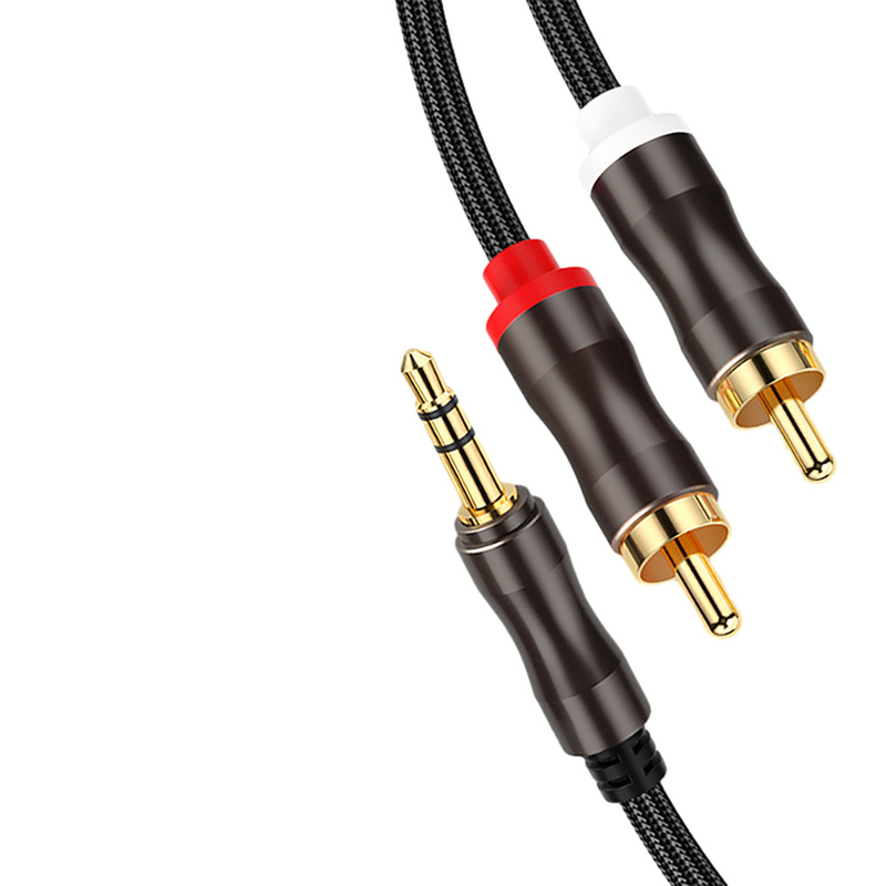 Kolorowe kable audio wideo, kable stereo Jack 2 Rca 3,5 mm Cyfrowy na męski do samochodu