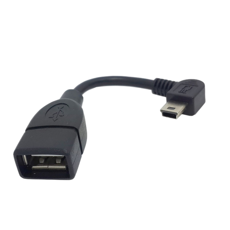 Kabel USB do ładowania danych Mini OTG A żeński na B męski do samochodu MP3 MP4