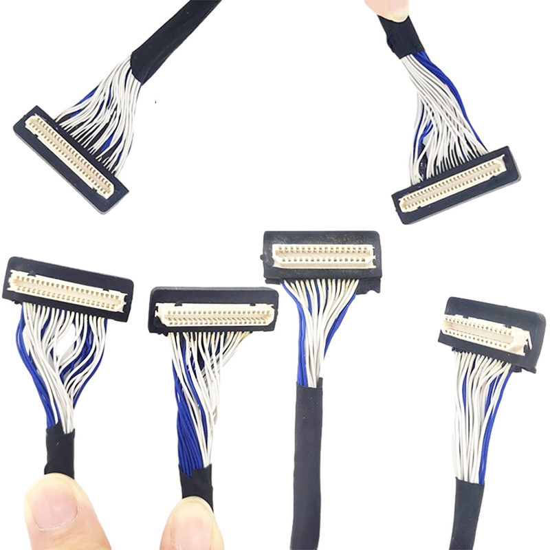 DF9 31-pinowy niestandardowy kabel LVDS, elastyczny kabel koncentryczny Typ złącza 1 mm