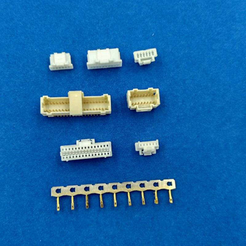 1.0mm Włókno do płyty połączające mieszkanie równoważne dla Molex 501189 z kontaktem mosiężnym PA66